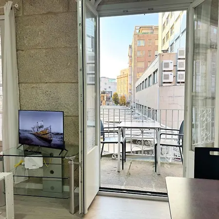 Puerto Cies - Calle De Ostras Con Terraza 3pax Lägenhet Vigo