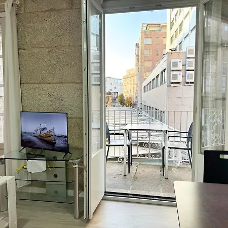 Lägenhet Puerto Cies - Calle De Ostras Con Terraza 3pax Vigo
